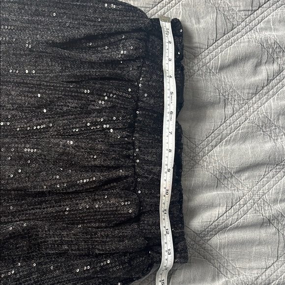 Metro Wear Shimmering Black A-Line Skirt - Picture 8 of 11